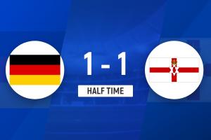 半场-德国暂1-1北爱尔兰 格纳布里破门沃尔特马德助攻