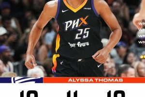 三双王！艾莉莎-托马斯单赛季8次三双继续创造WNBA记录！