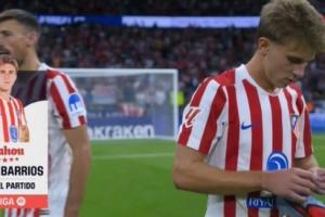 推射破门！巴里奥斯当选马竞vs比利亚雷亚尔全场最佳球员