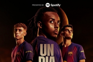 巴萨发布对阵瓦伦西亚海报：孔德C位，费尔明、杰拉德-马丁出镜