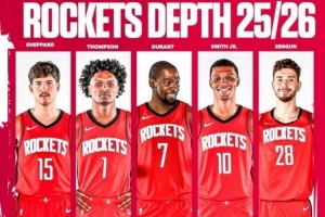 美记：火箭阵容依然强劲 不过他们会怀念范弗里特的组织和智慧