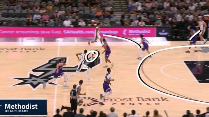 太夸张了文班刚过半场就示意哈珀可以空接 随后接球成功完成