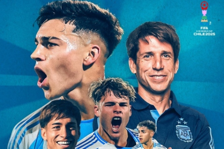 剑指世青赛冠军！阿根廷6连胜狂轰15球进决赛 仅丢2球淘汰赛0失球