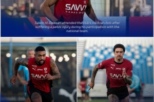 努涅斯和马尔科姆已经康复，于今日正式回归参加利雅得新月的合练