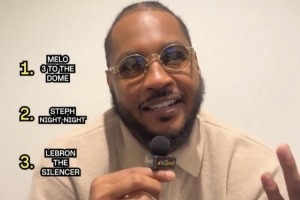 安东尼评五大标志性庆祝动作：自己三分 库里晚安 詹姆斯消音器